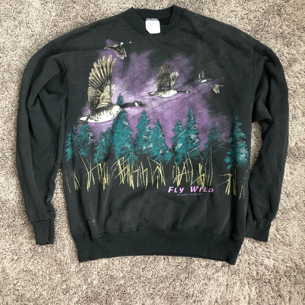 Vintage Hanes national wildlife CrewNeck Sweater!